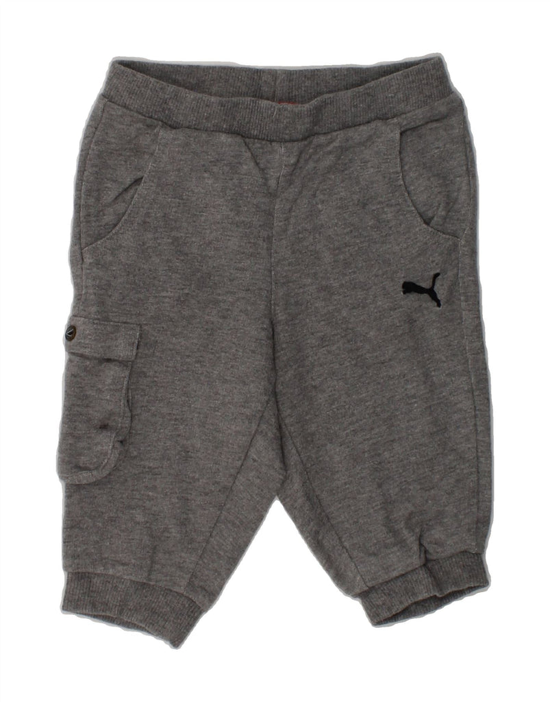 PUMA Boys Sport Shorts 5-6 Years Grey Cotton | Vintage Puma | Thrift | Second-Hand Puma | Used Clothing | Messina Hembry 