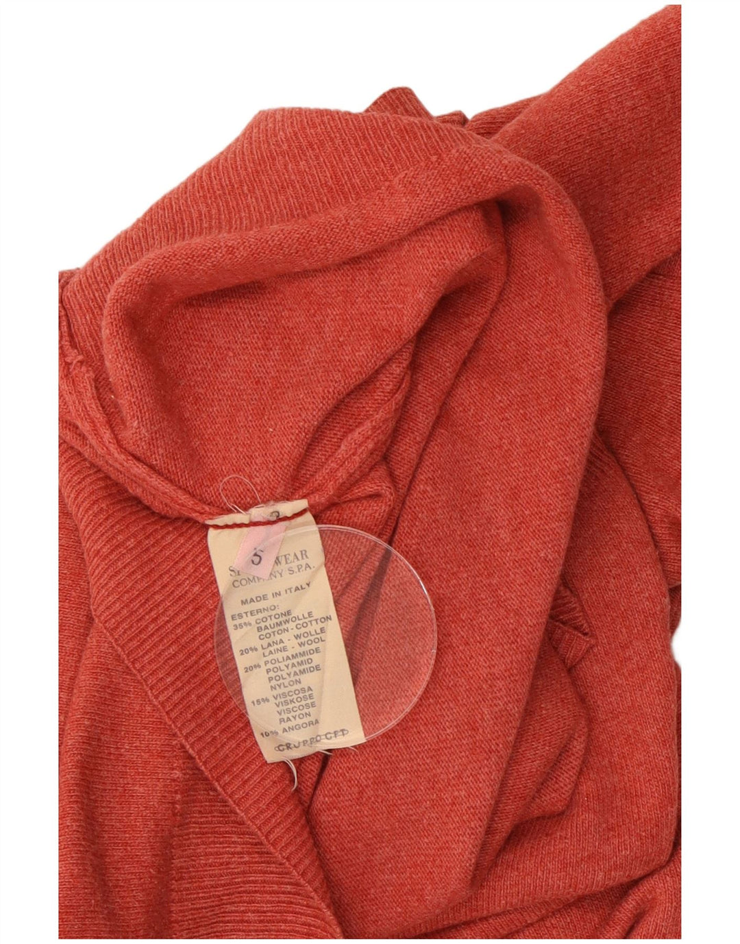 C.P. COMPANY Mens V-Neck Jumper Sweater 2XL Red Cotton