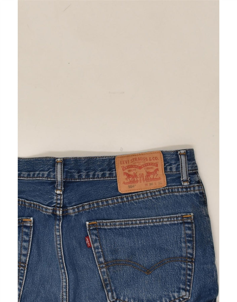 LEVI'S Mens 504 Straight Jeans W36 L28 Blue | Vintage Levi's | Thrift | Second-Hand Levi's | Used Clothing | Messina Hembry 