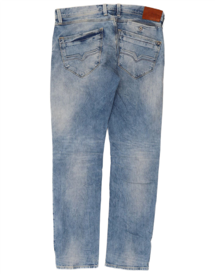 PEPE Jeans Womens Straight Jeans W33 L32 Blue Cotton