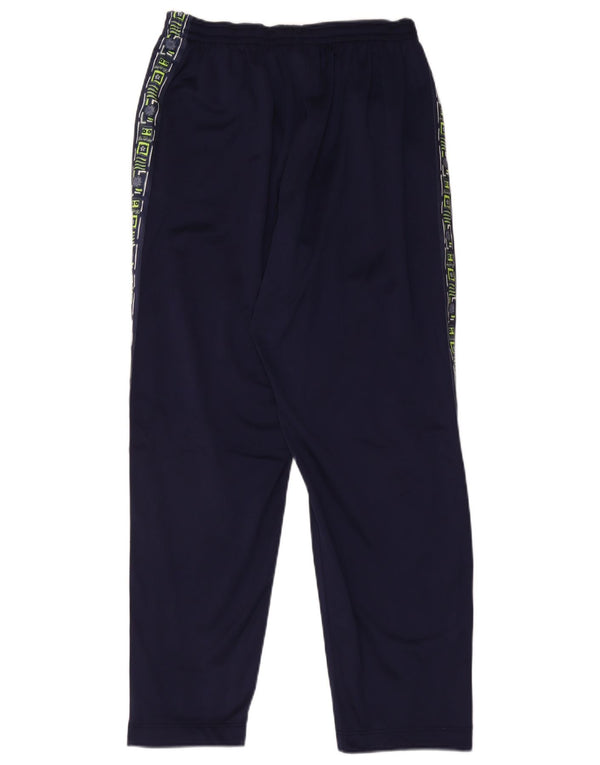 Diadora Womens Graphic Tracksuit Trousers UK 18 XL Navy Blue Polyester