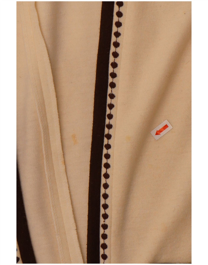 Carre Womens Sleeveless Open Cardigan Sweater EU 42 Large Off White