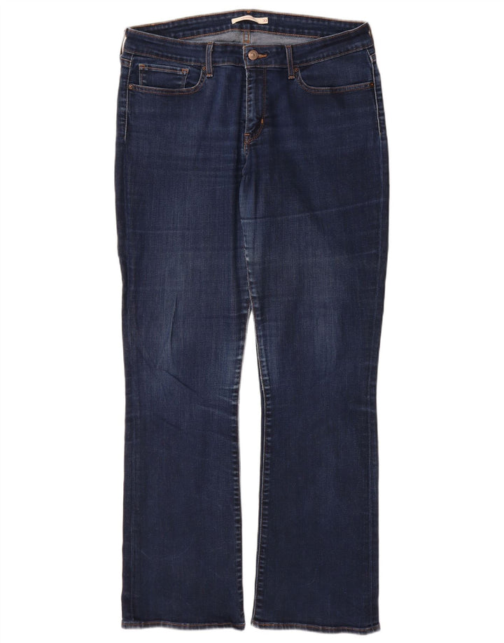 Levi's Womens 715 Bootcut Jeans W33 L32 Navy Blue Cotton