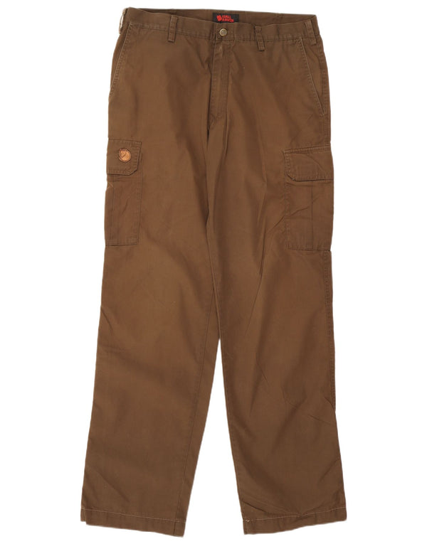 Fjall Raven Mens Straight Cargo Trousers IT 50 Large W32 L33 Beige