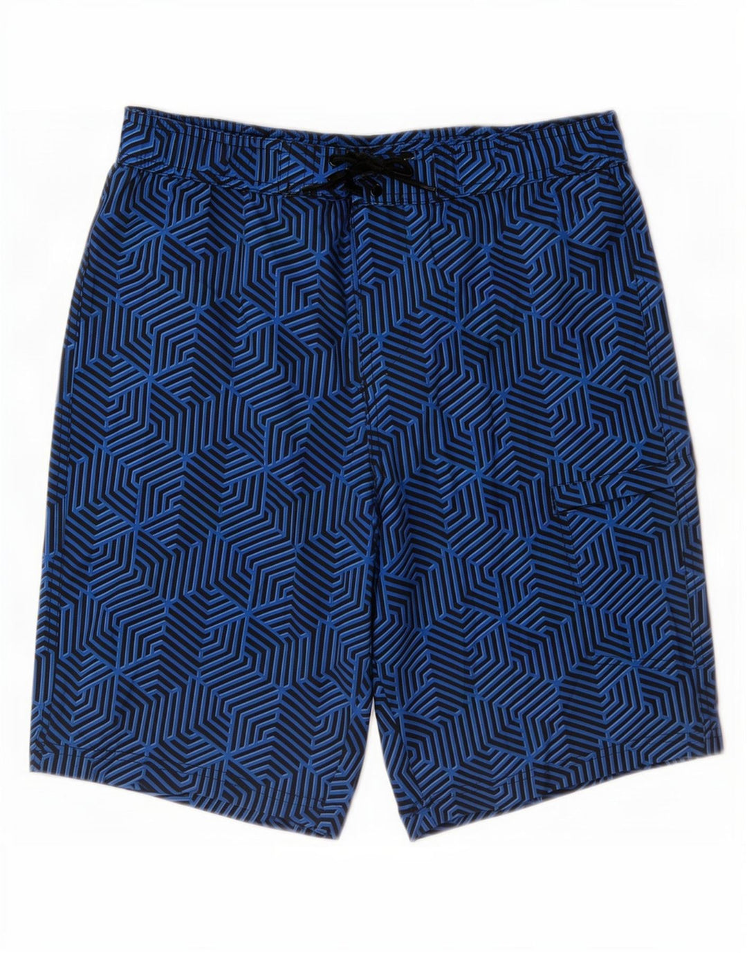 Mountain Warehouse Womens Swimming Shorts Small Blue Geometric Polyester