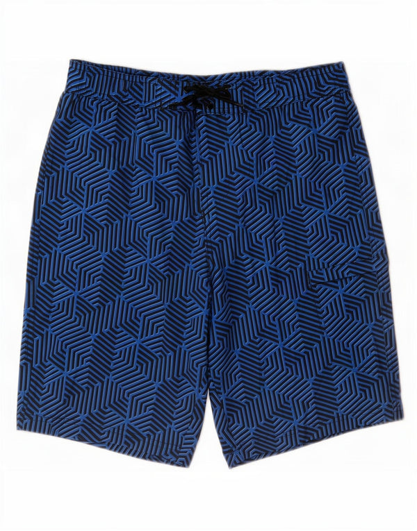 Mountain Warehouse Womens Swimming Shorts Small Blue Geometric Polyester