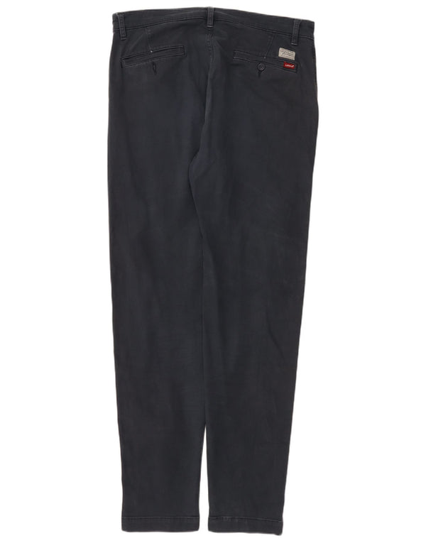 Levi's Mens Standard Tapered Chino Trousers W34 L34 Navy Blue Cotton