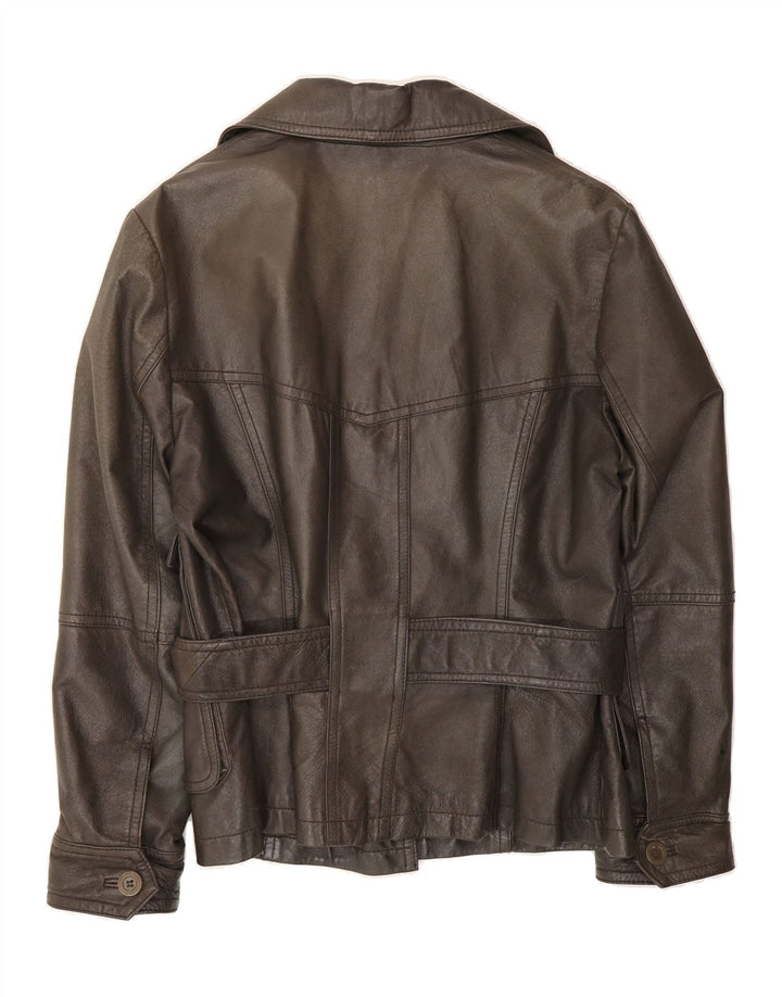 APART Womens Leather Jacket UK 20 2XL Brown Leather Vintage Apart and Second-Hand Apart from Messina Hembry 