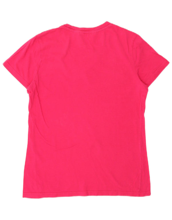 ADIDAS Womens Graphic T-Shirt Top EU 40 Medium Pink