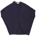 White Stuff Womens Short Sleeve Poncho Cardigan Top UK 8 Small Navy Blue