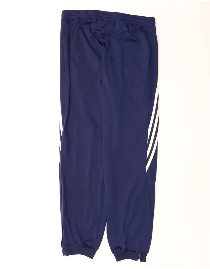 Adidas Mens Tracksuit Trousers Medium Navy Blue Polyester