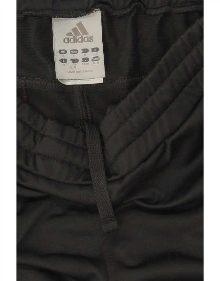 ADIDAS Womens Tracksuit Trousers Joggers UK 12 Medium  Black Polyester Vintage Adidas and Second-Hand Adidas from Messina Hembry 