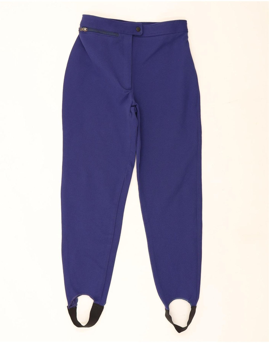 Elviana Womens Stirrup Windbreaker Trousers IT 46 Large Blue Polyamide