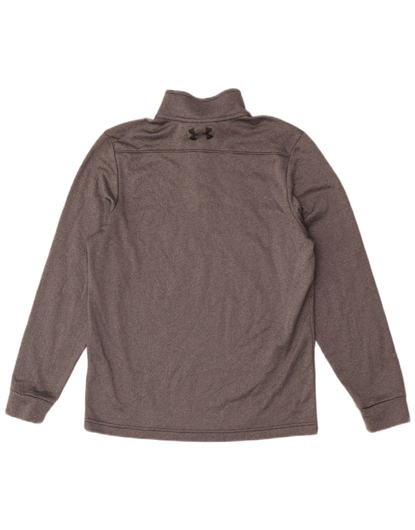 Under Armour Mens Cold Gear Zip Neck Pullover Tracksuit Top Small Grey