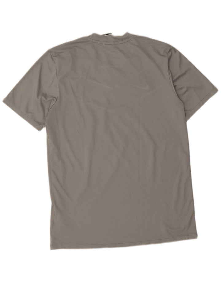 Nike Mens Dri Fit T-Shirt Top Medium Grey Colourblock Polyester