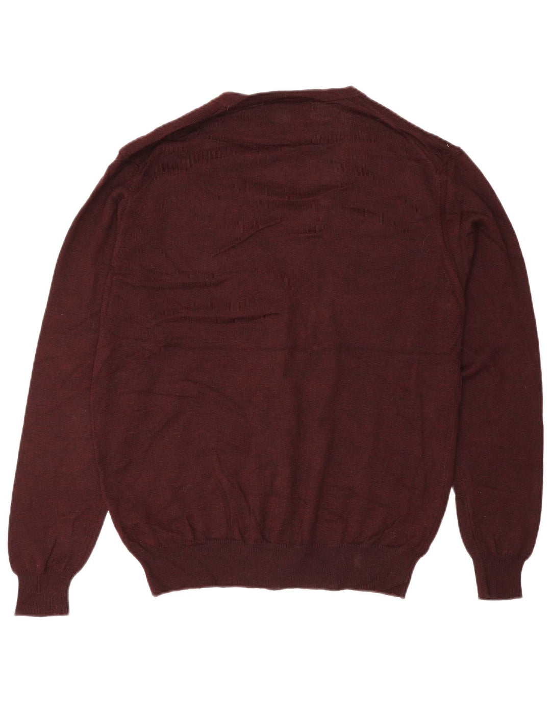 Marks & Spencer Mens Cardigan Sweater Medium Burgundy Acrylic