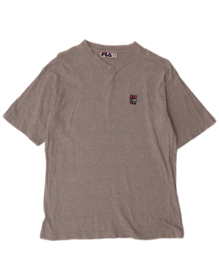 Fila Mens T-Shirt XS Grey Cotton