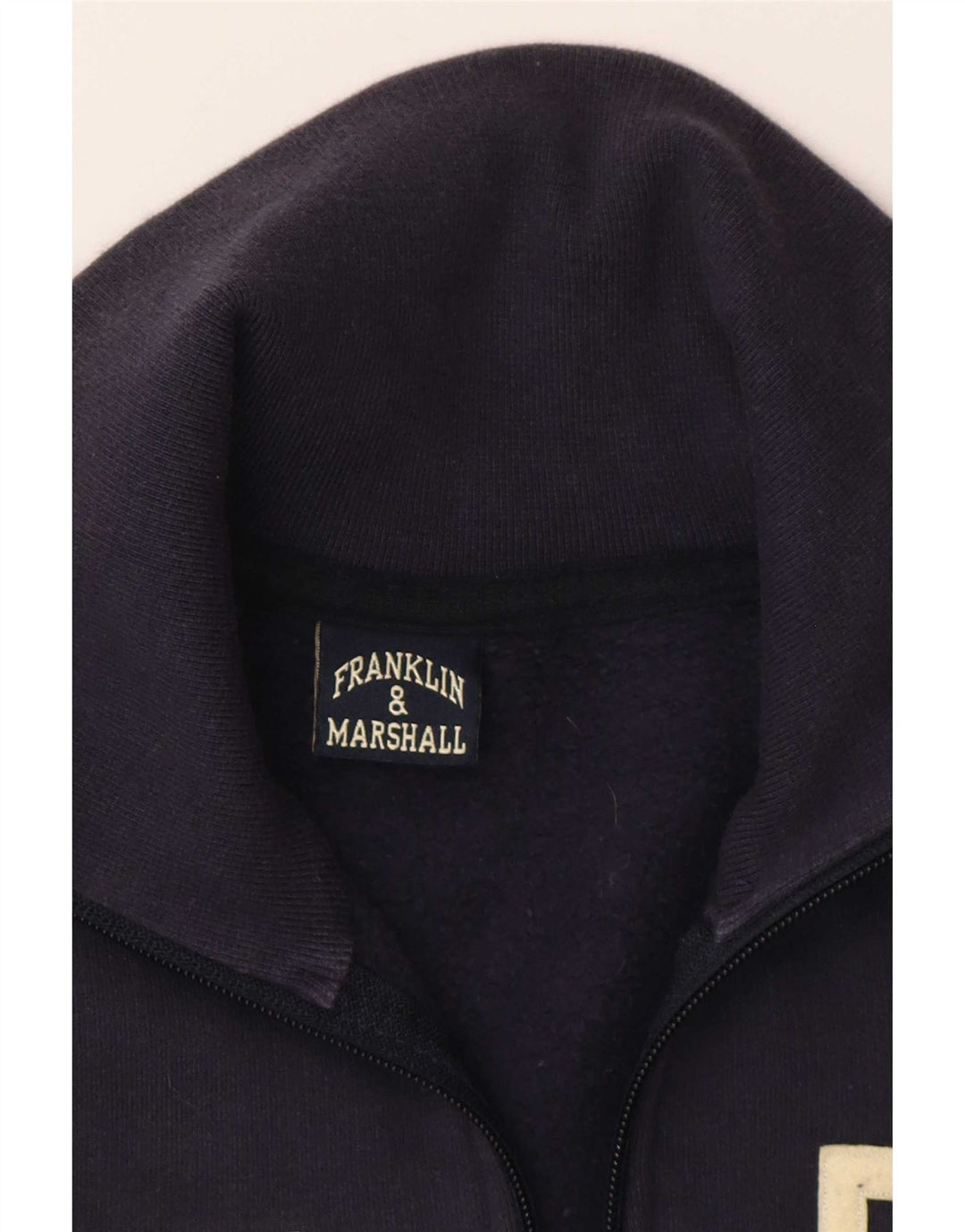 Franklin & Marshall Mens Tracksuit Top Jacket Medium Navy Blue Colourblock