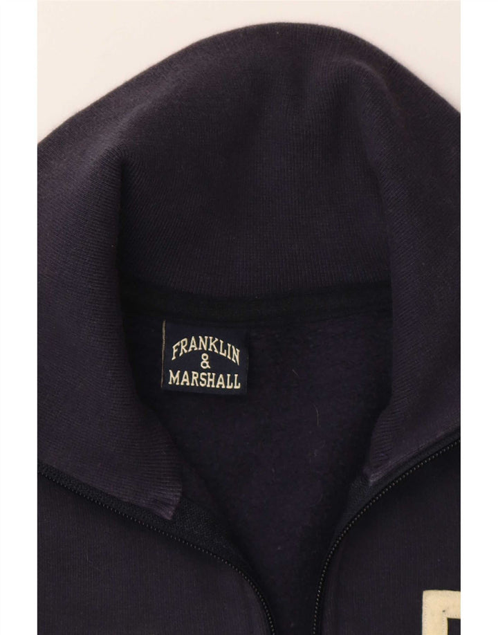 Franklin & Marshall Mens Tracksuit Top Jacket Medium Navy Blue Colourblock
