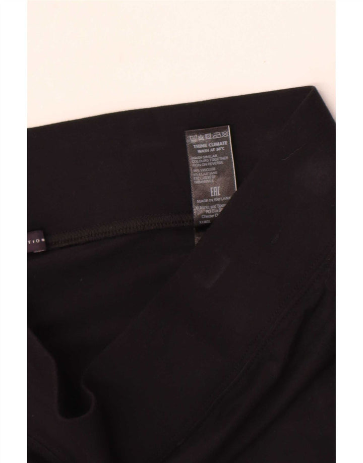 Marks & Spencer Womens Leggings UK 14 Large Black Viscose