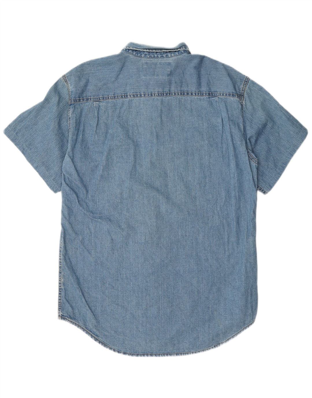 Levi's Mens Short Sleeve Denim Shirt Medium Blue Cotton