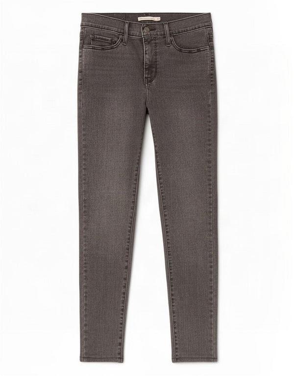 Levi's Womens 310 Shaping Super Skinny Jeans W29 L27 Grey Cotton