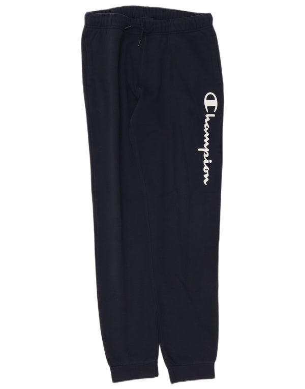 Champion Boys Graphic Tracksuit Trousers Joggers 15-16 Years 2XL Navy Blue