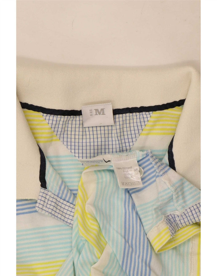 North Sails Womens Polo Shirt UK 12 Medium Multicoloured Striped Cotton