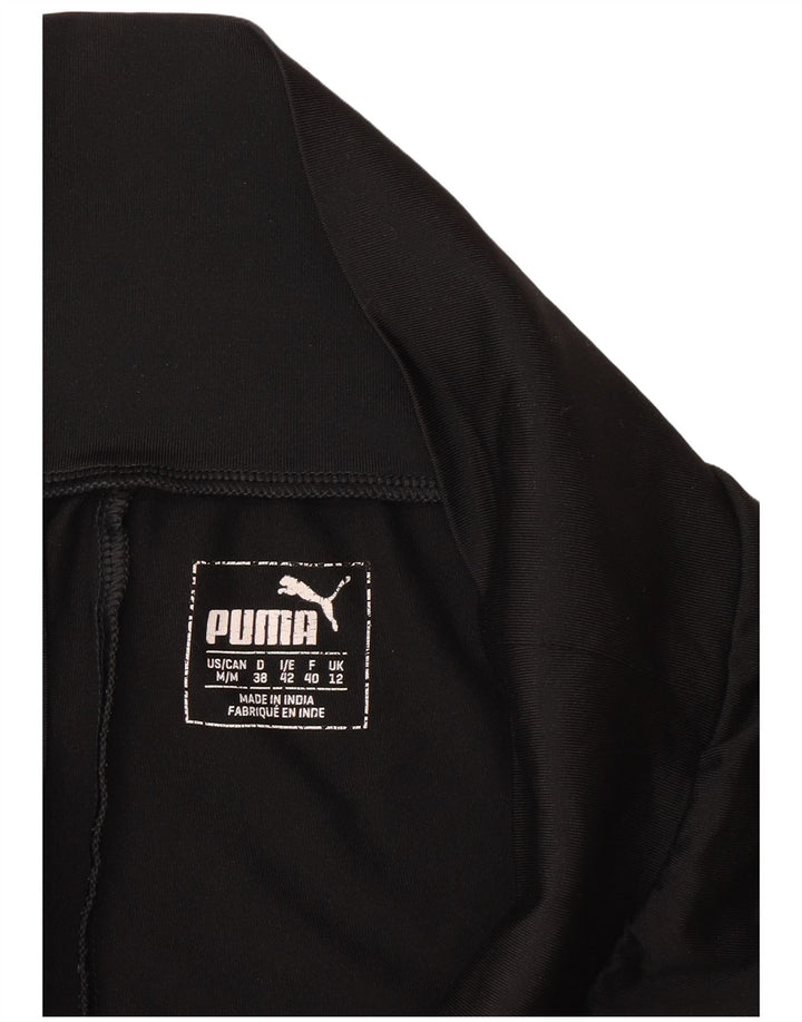 Puma Womens Capri Leggings UK 12 Medium  Black Polyester