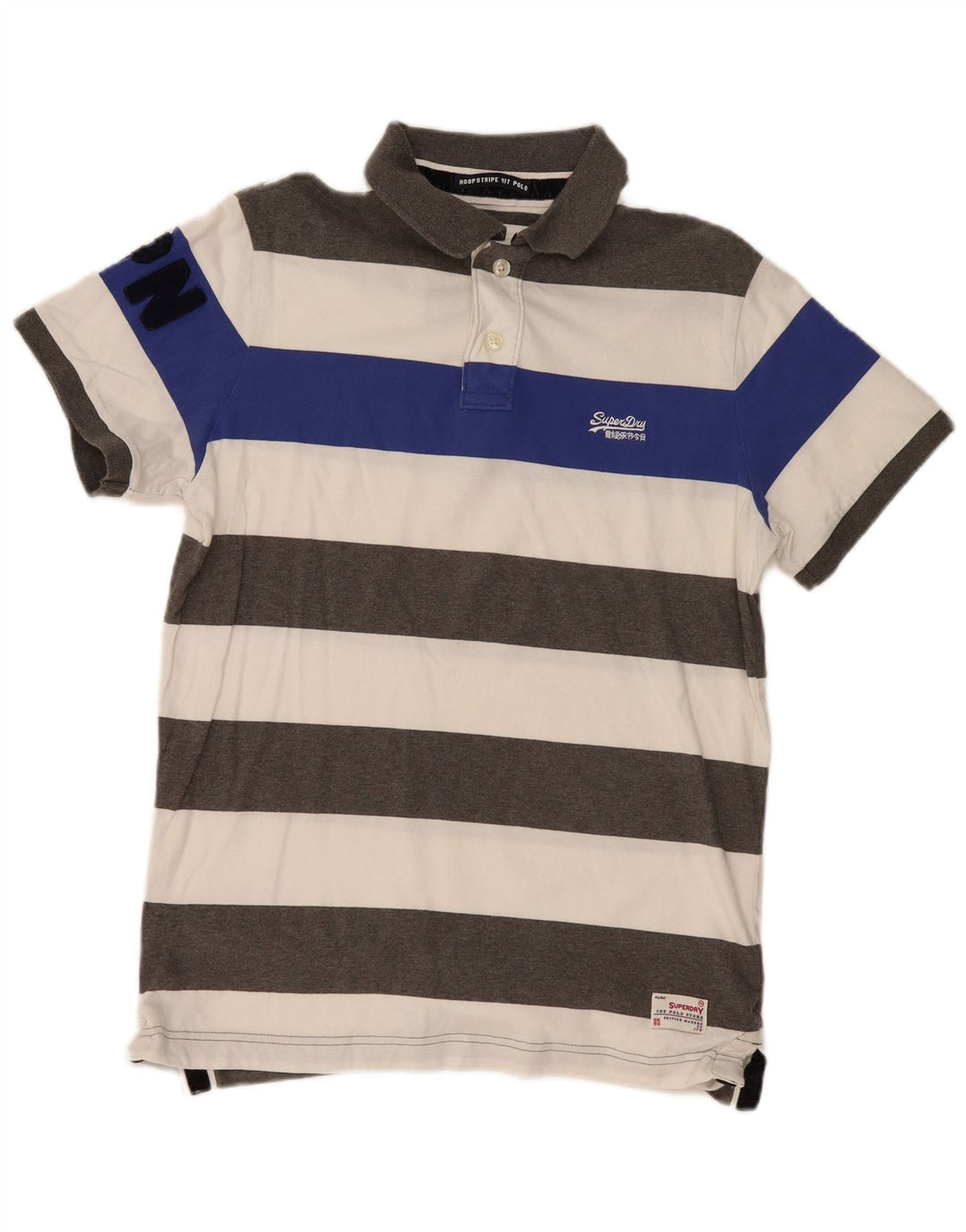 Superdry Mens Polo Shirt XL Multicoloured Striped Cotton