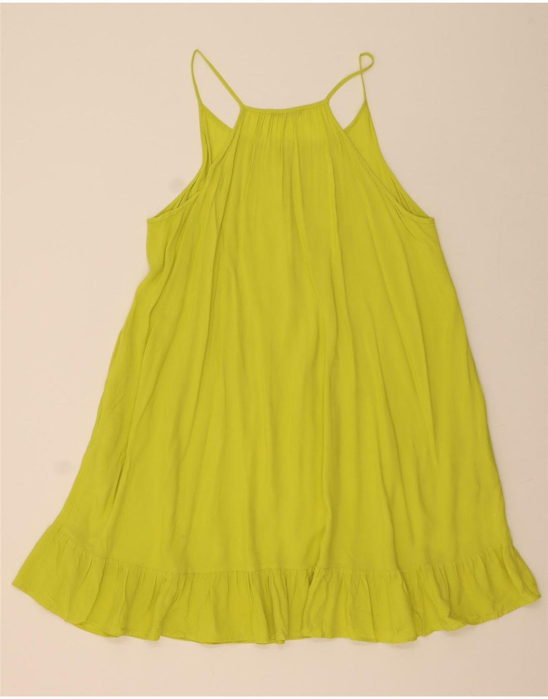 MARKS & SPENCER Womens Oversized Tent Dress UK 16 Large Yellow Viscose