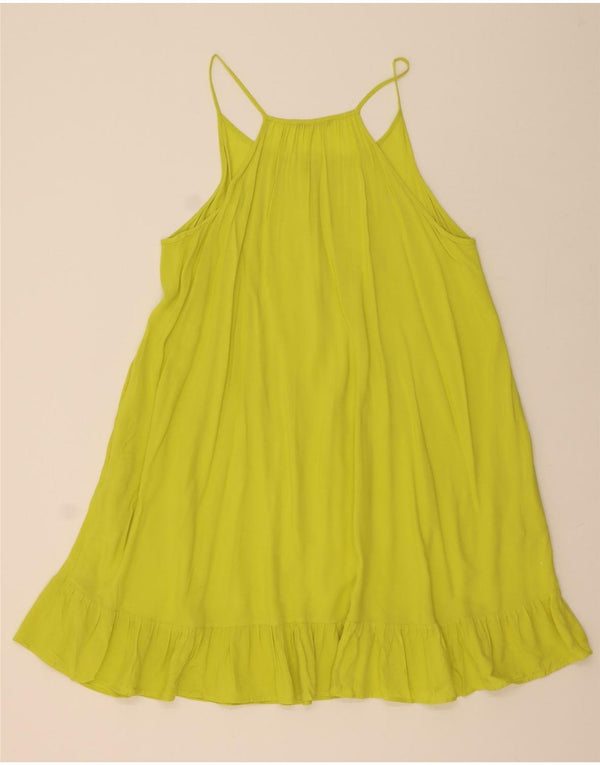 MARKS & SPENCER Womens Oversized Tent Dress UK 16 Large Yellow Viscose