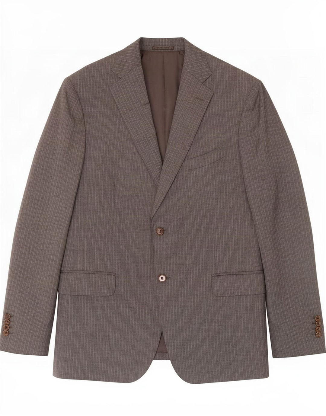 Massimo Dutti Mens 2 Button Blazer Jacket EU 58 2XL Grey Pinstripe Wool