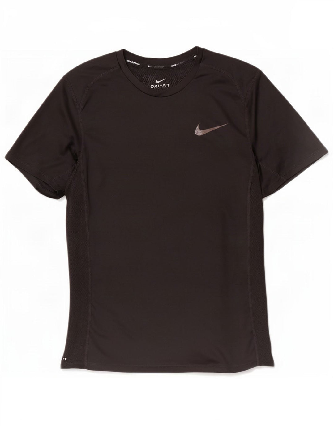 Nike Mens Dri Fit T-Shirt Top Small Black Polyester