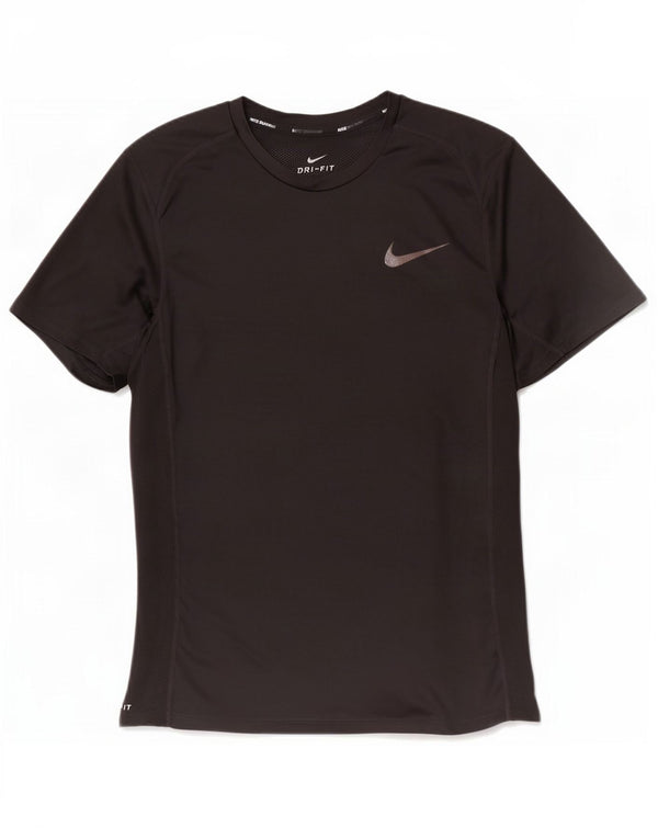 Nike Mens Dri Fit T-Shirt Top Small Black Polyester