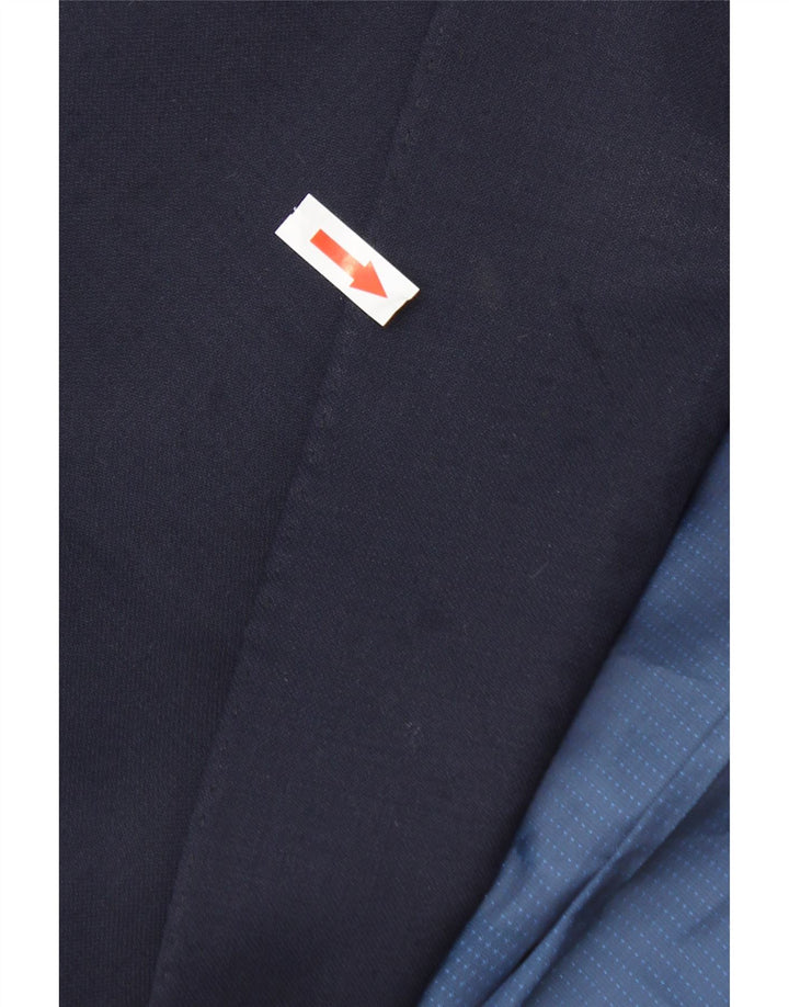 Marks & Spencer Mens 2 Button Regular Fit Blazer Jacket UK 44 XL Navy Blue