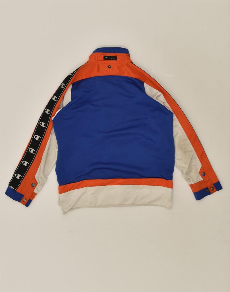 CHAMPION Boys Tracksuit Top Jacket 9-10 Years Blue Colourblock | Vintage Champion | Thrift | Second-Hand Champion | Used Clothing | Messina Hembry 