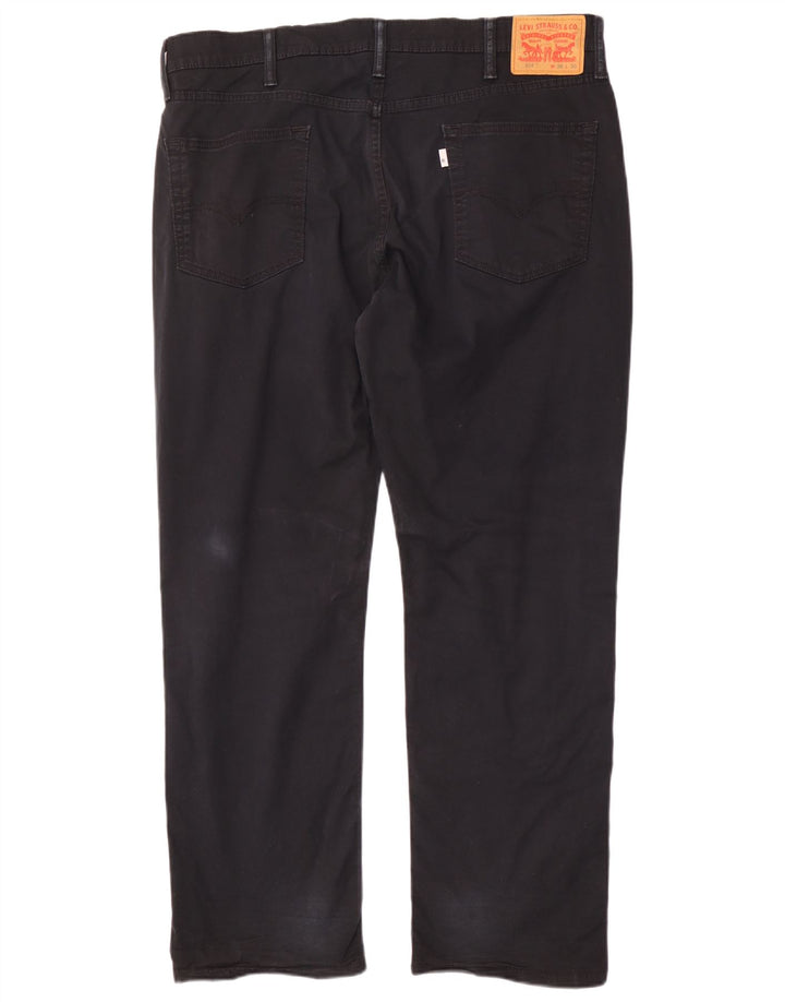 Levi's Mens 514 Straight Jeans W38 L30 Black Cotton