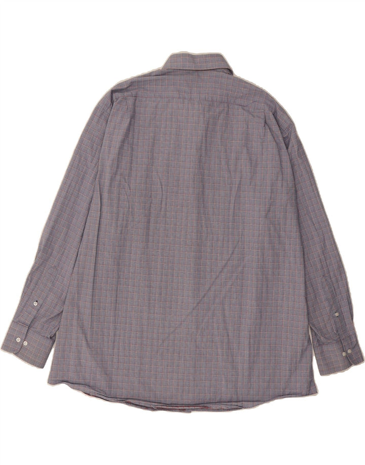 TOMMY HILFIGER Mens Big Shirt Size 18 2XL Grey Check Cotton Vintage Tommy Hilfiger and Second-Hand Tommy Hilfiger from Messina Hembry 