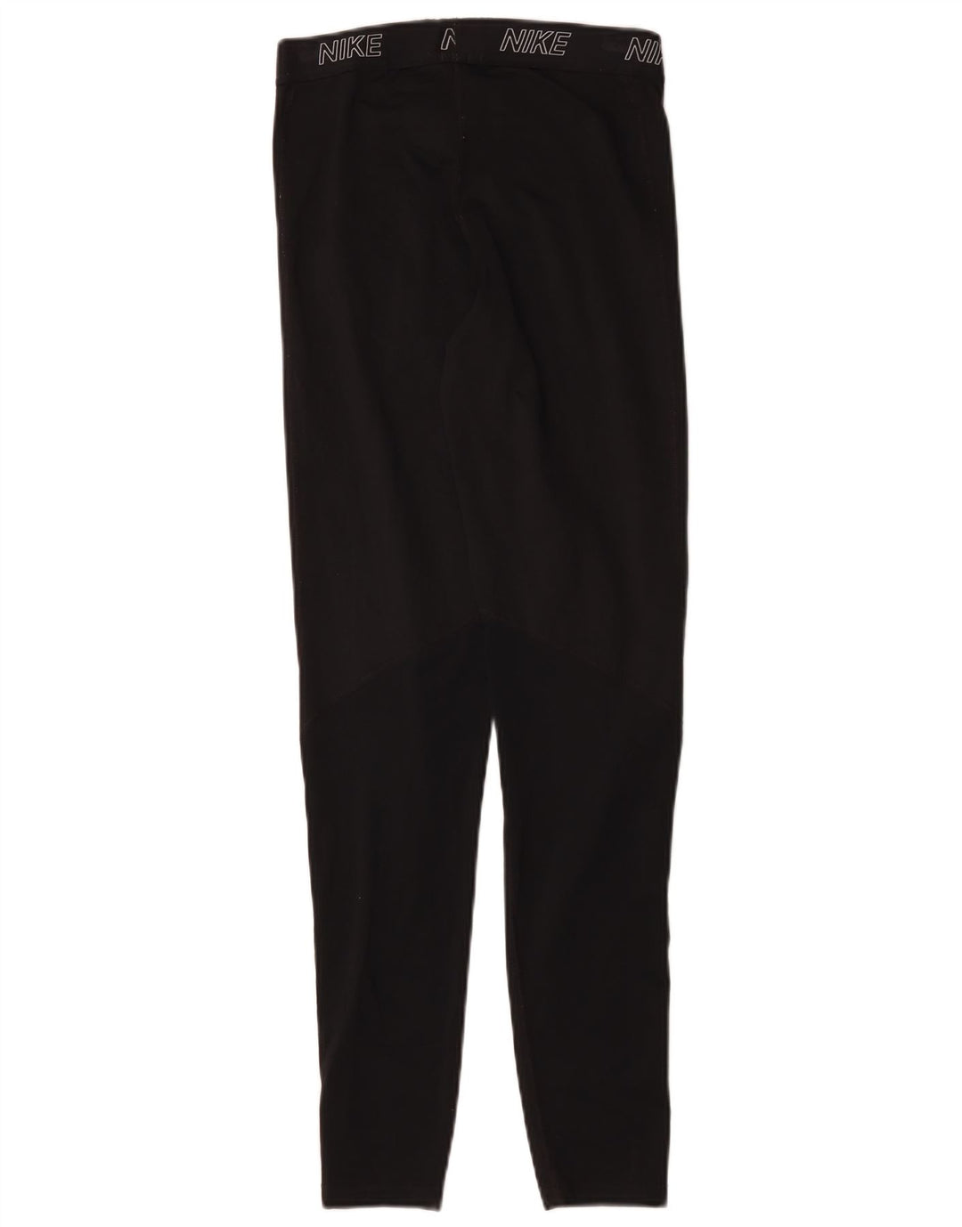 Nike Womens Graphic Leggings UK 12 Medium Black Polyester