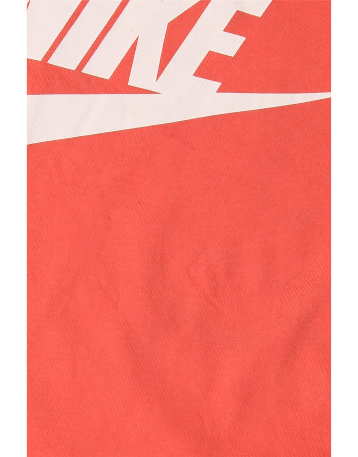 Nike Womens Graphic T-Shirt Top UK 14 Medium Orange