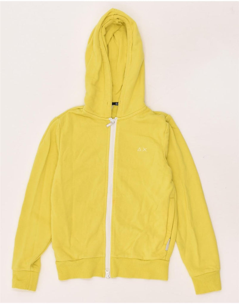 SUN68 Boys Zip Hoodie Sweater 9-10 Years Yellow Cotton | Vintage Sun68 | Thrift | Second-Hand Sun68 | Used Clothing | Messina Hembry 