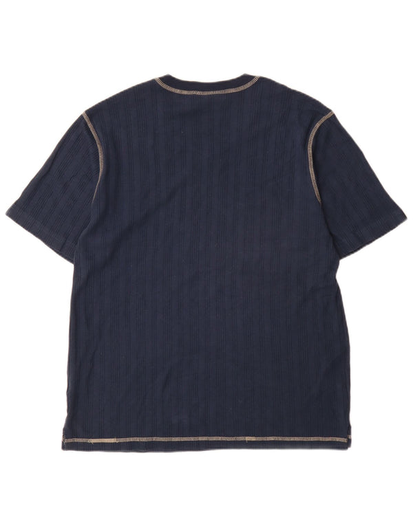 Tommy Hilfiger Mens T-Shirt Top Medium Navy Blue Cotton