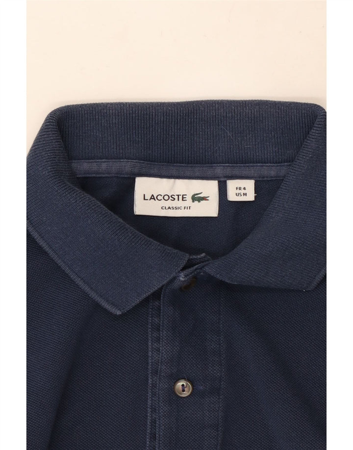 Lacoste Mens Classic Fit Polo Shirt Size 4 Medium Navy Blue
