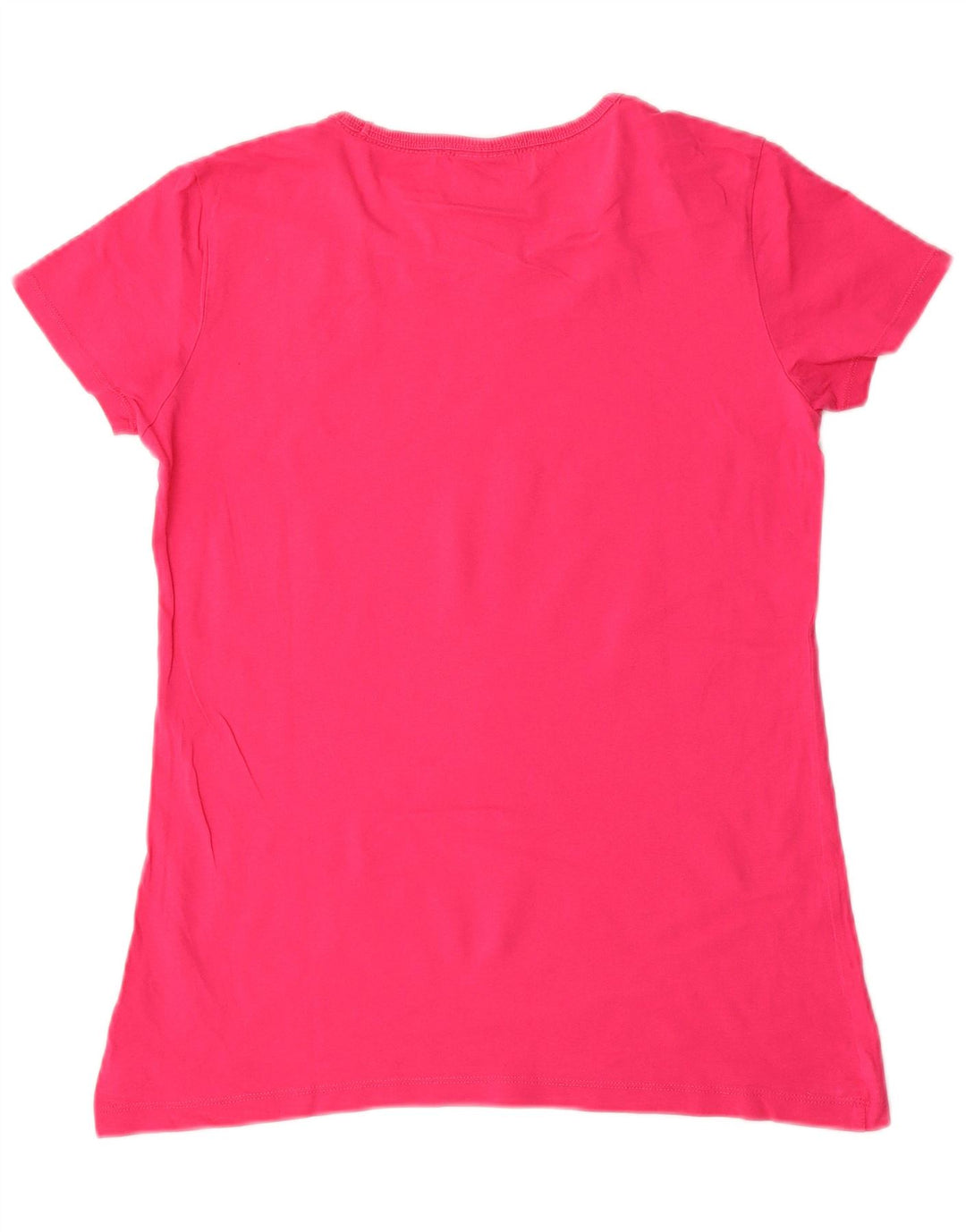 DIADORA Womens T-Shirt Top UK 12 Medium Pink Cotton