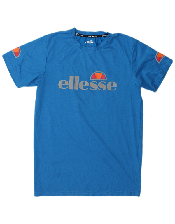 Ellesse Mens Graphic T-Shirt Top XS Blue Polyester