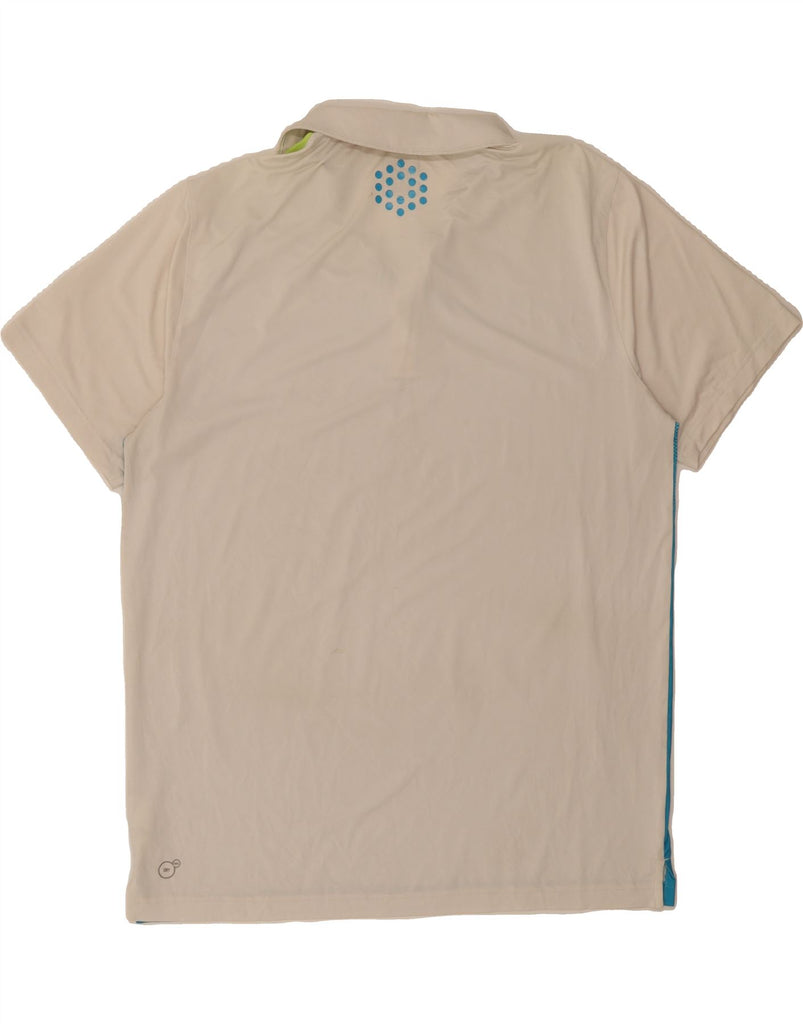 PUMA Mens Polo Shirt XL Blue Colourblock Polyester Vintage Puma and Second-Hand Puma from Messina Hembry 