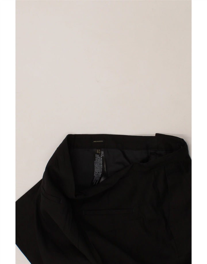MASSIMO DUTTI Womens Straight Chino Trousers EU 38 Small W30 L27 Black Vintage Massimo Dutti and Second-Hand Massimo Dutti from Messina Hembry 
