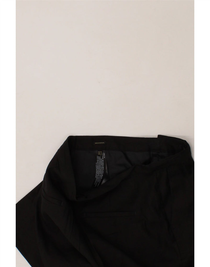 MASSIMO DUTTI Womens Straight Chino Trousers EU 38 Small W30 L27 Black Vintage Massimo Dutti and Second-Hand Massimo Dutti from Messina Hembry 