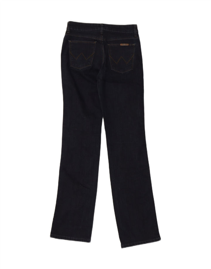 WRANGLER Womens Bootcut Jeans W28 L34 Navy Blue Cotton